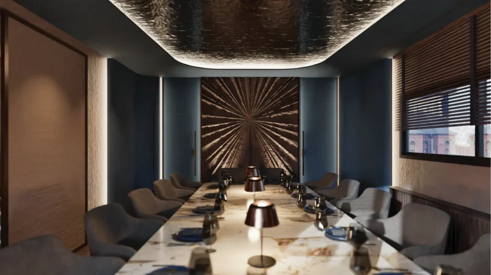 Nota Blu interieur — hoofdzaal